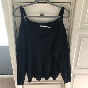 oversized sweater w cutouts